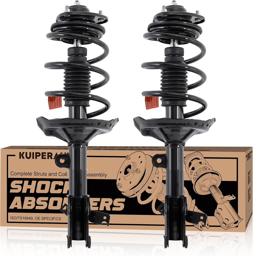 KUIPERAUTO Front Complete Struts Coil Spring Assembly 172537 172536 Compatible with 2005-2007 Honda Odyssey Replacement Shock Absorbers