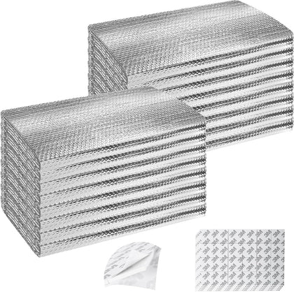 Garage Door Insulation Kit 16P Double Bubble Window Heat Insulation Panels, 6MM 16x8FT Reflective Aluminum Foil