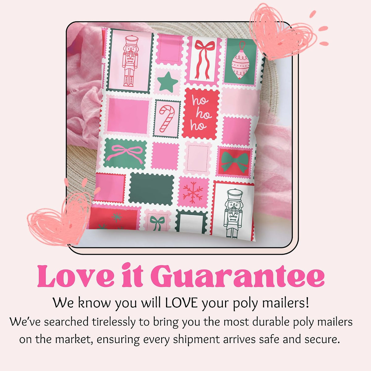 Christmas Poly Mailer Polybag Packaging Cute Shipping Bags