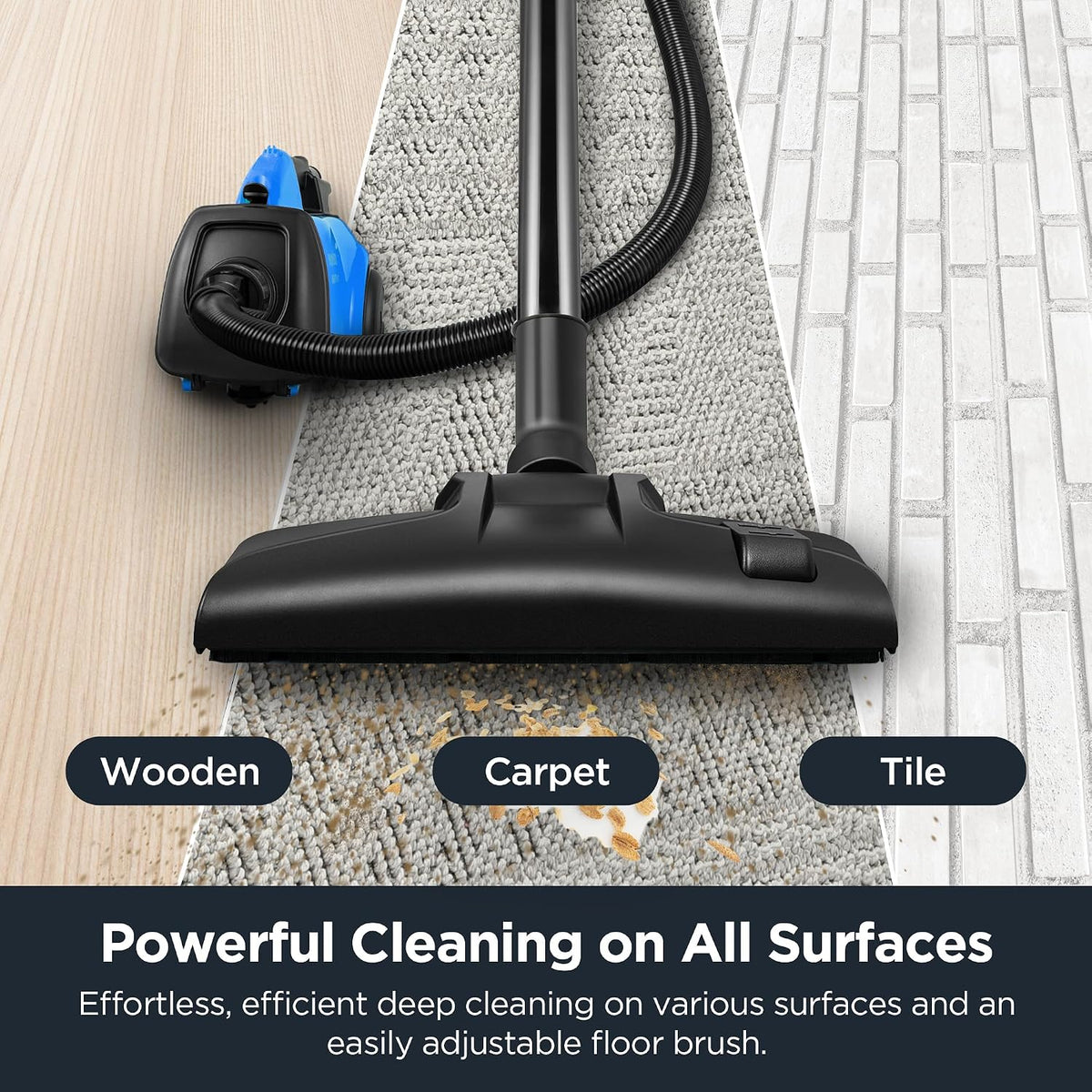 Bagged Canister Vacuum Cleaner, 3670H w/ 2bags, 3670h-blue | Bagged Canister Vacuum, Vacuum Cleaner for Home, Power