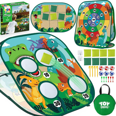 Toddler Outdoor Toys for Kids Ages 4-8, Bean Bag Toss, Outside Yard Games for Kids Cornhole, Indoor Lawn Backyard