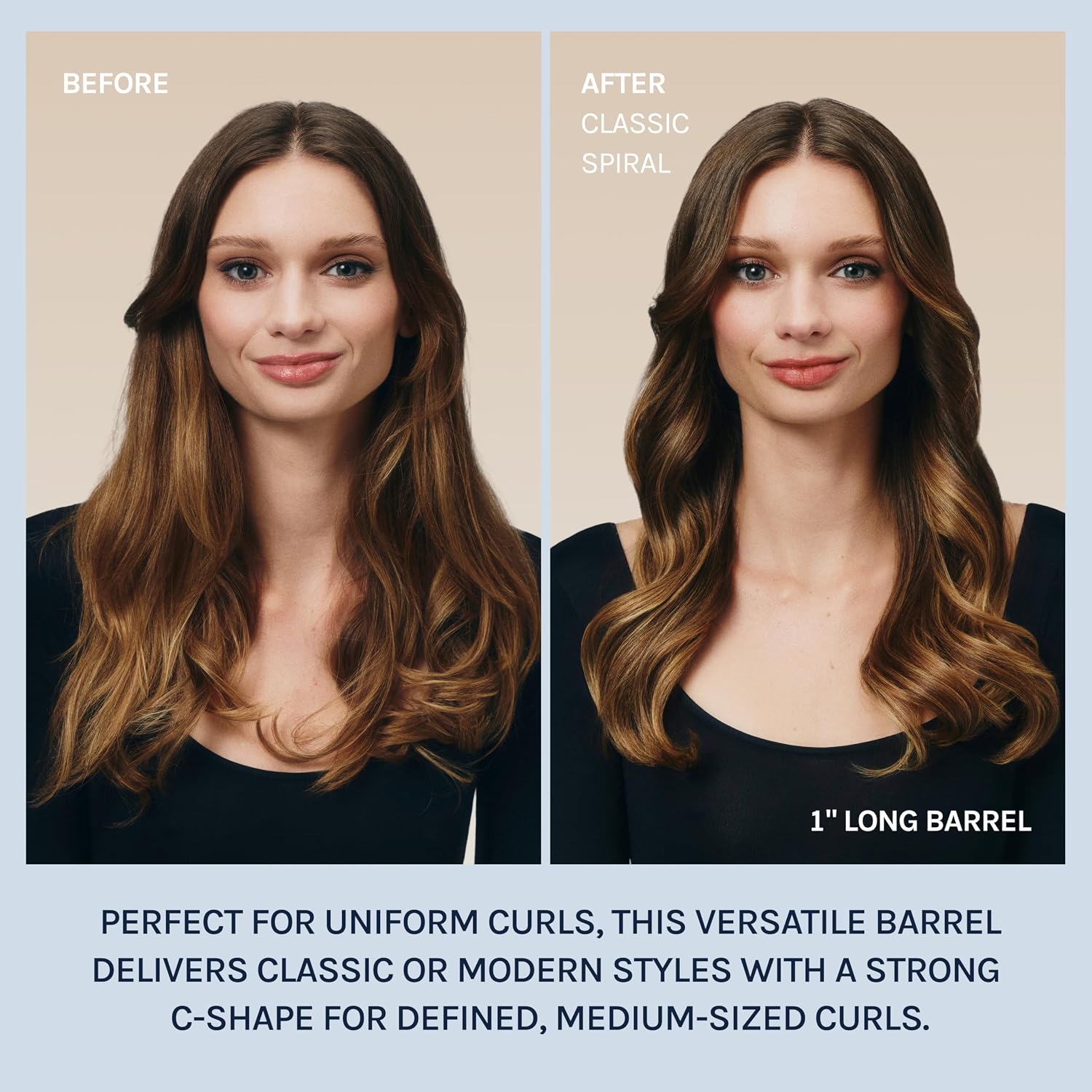 Long Barrel Curling Iron, Moisture Heat Technology & NanoIonic MX | Versatile Curling Styler with Longer Barrel for