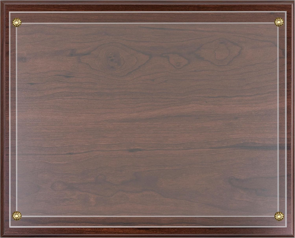 8.5 x 11 Certificate Frame Holder, Slide in Wall Plaque Display, 10.5 x 13 Inch Board, Multiple Colors (Walnut)