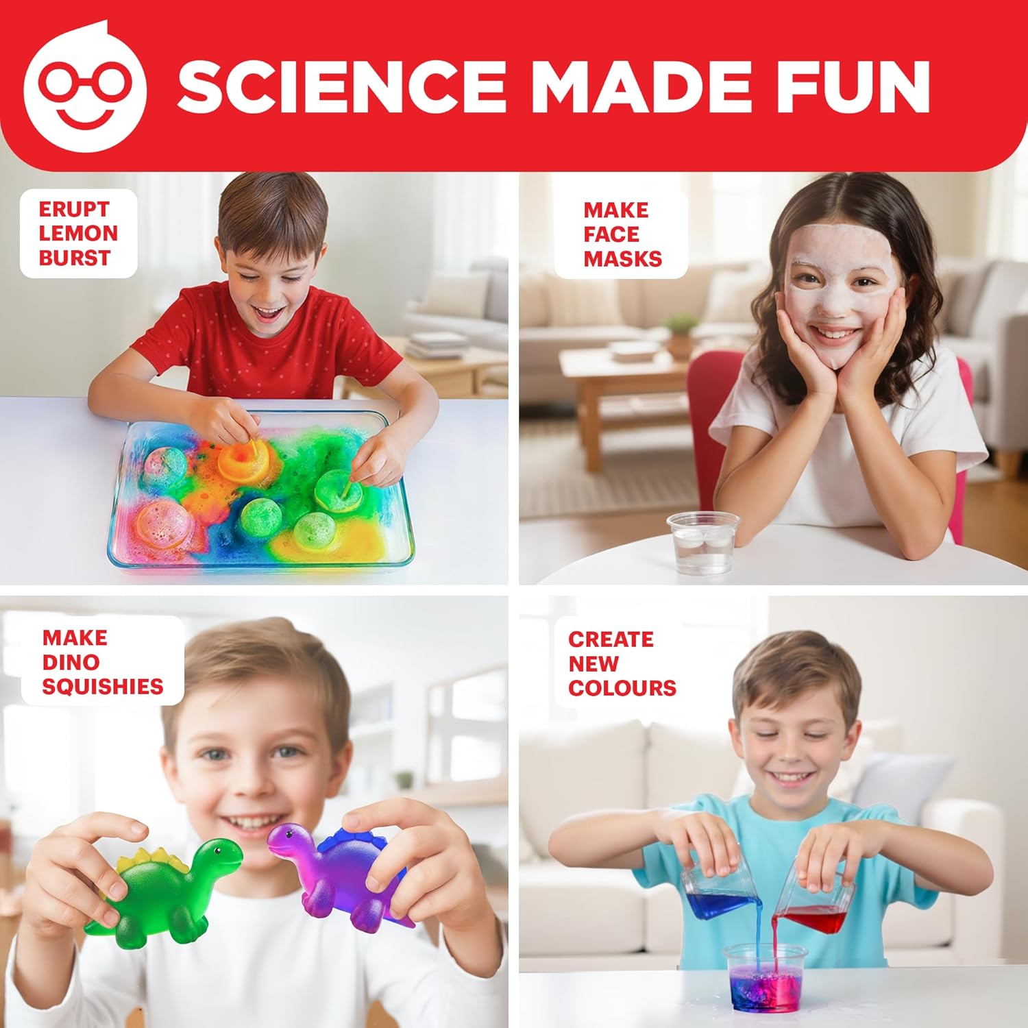 My First Science Experiments Kit for Kids Ages 4+ | Birthday Gift Ideas for Boys & Girls 4, 5, 6, 7, 8 Year Olds