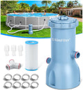 Pro Series 1000 GPH Above Ground Pool Filter Pump, Powerful Pool Cartridge Filter Pump, Water Circulation and