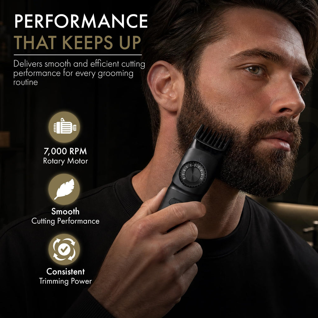 Ace Cordless Beard Trimmer for Men with 39 Length Settings