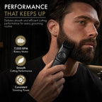 Ace Cordless Beard Trimmer for Men with 39 Length Settings
