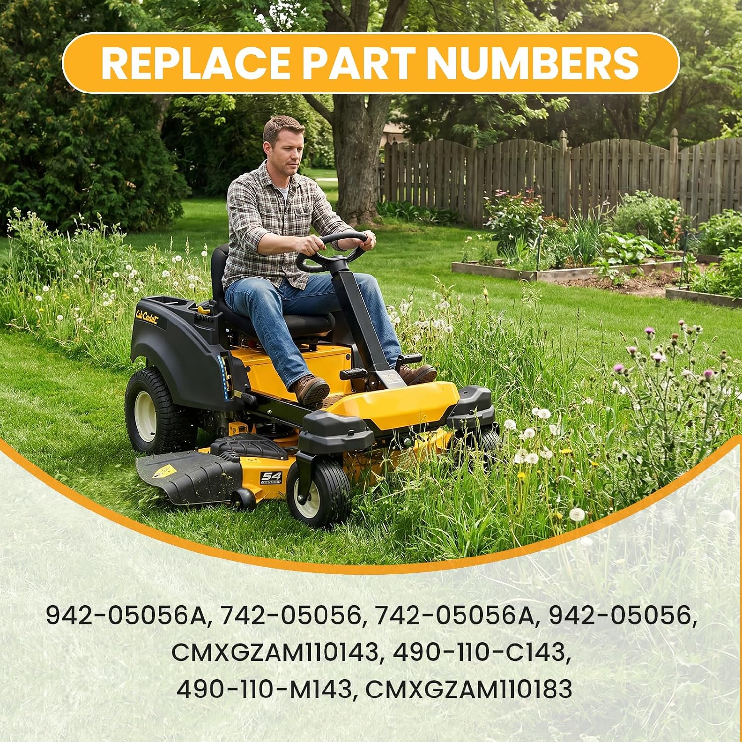 942-05056A High Lift Mower Blades,6-Point Star Mower Blades Replacement for Cub Cadet 54'' Enduro XT1-54 ST GT LT