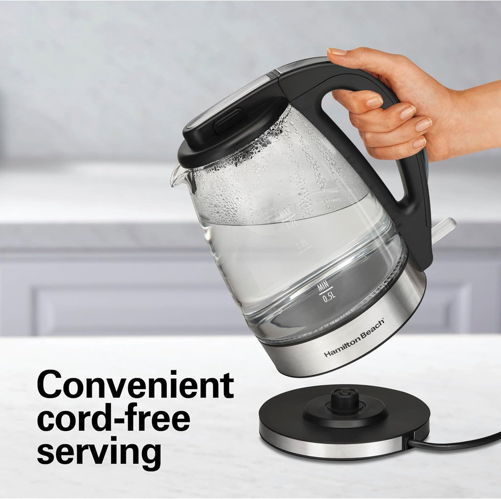 1.7 Liter Electric Tea Kettle, Water Boiler & Heater | Fast Boiling 1500 Watts | BPA Free | Cordless Serving |
