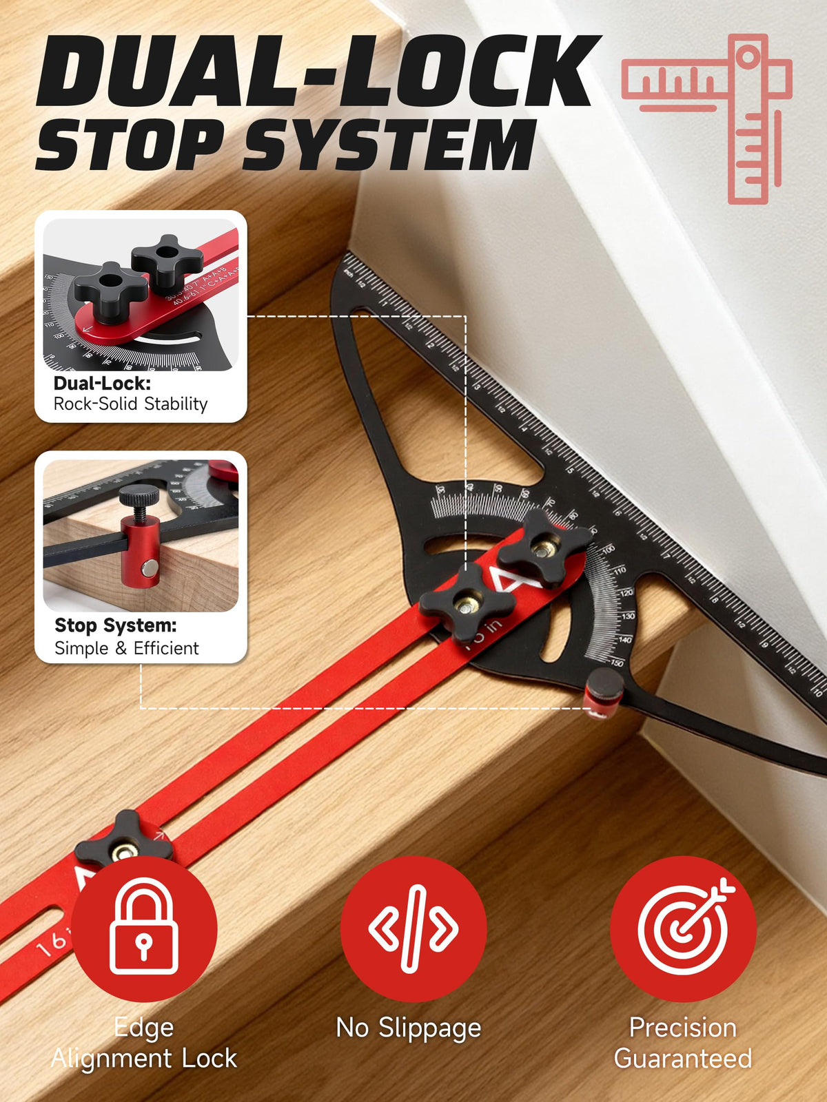 Stair Tread Template Tool for DIYers & Professional Carpenters