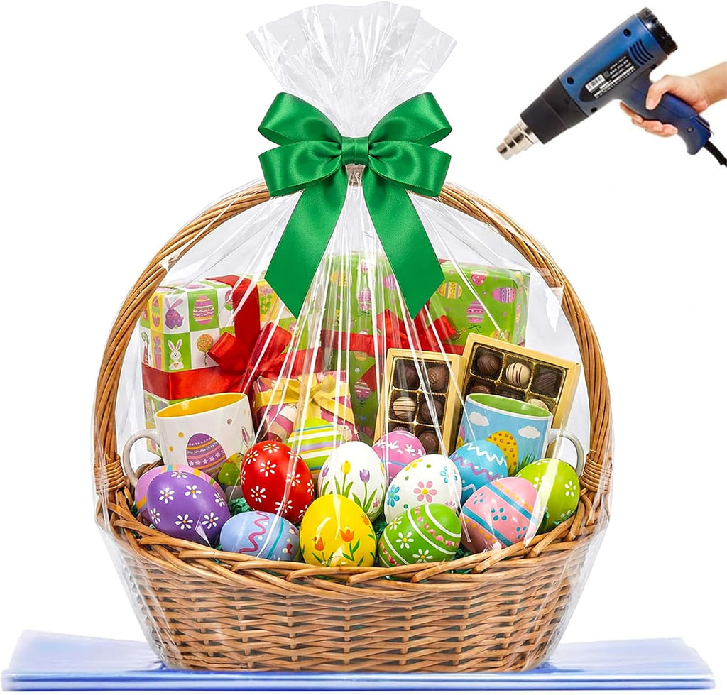 Shrink Wrap Bags for Gift Baskets, 37x45 Inch, XXL, 10 Pcs