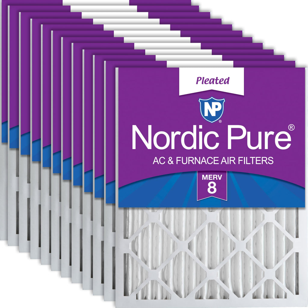 16x20x2 Pleated MERV 8 Air Filters 12 Pack