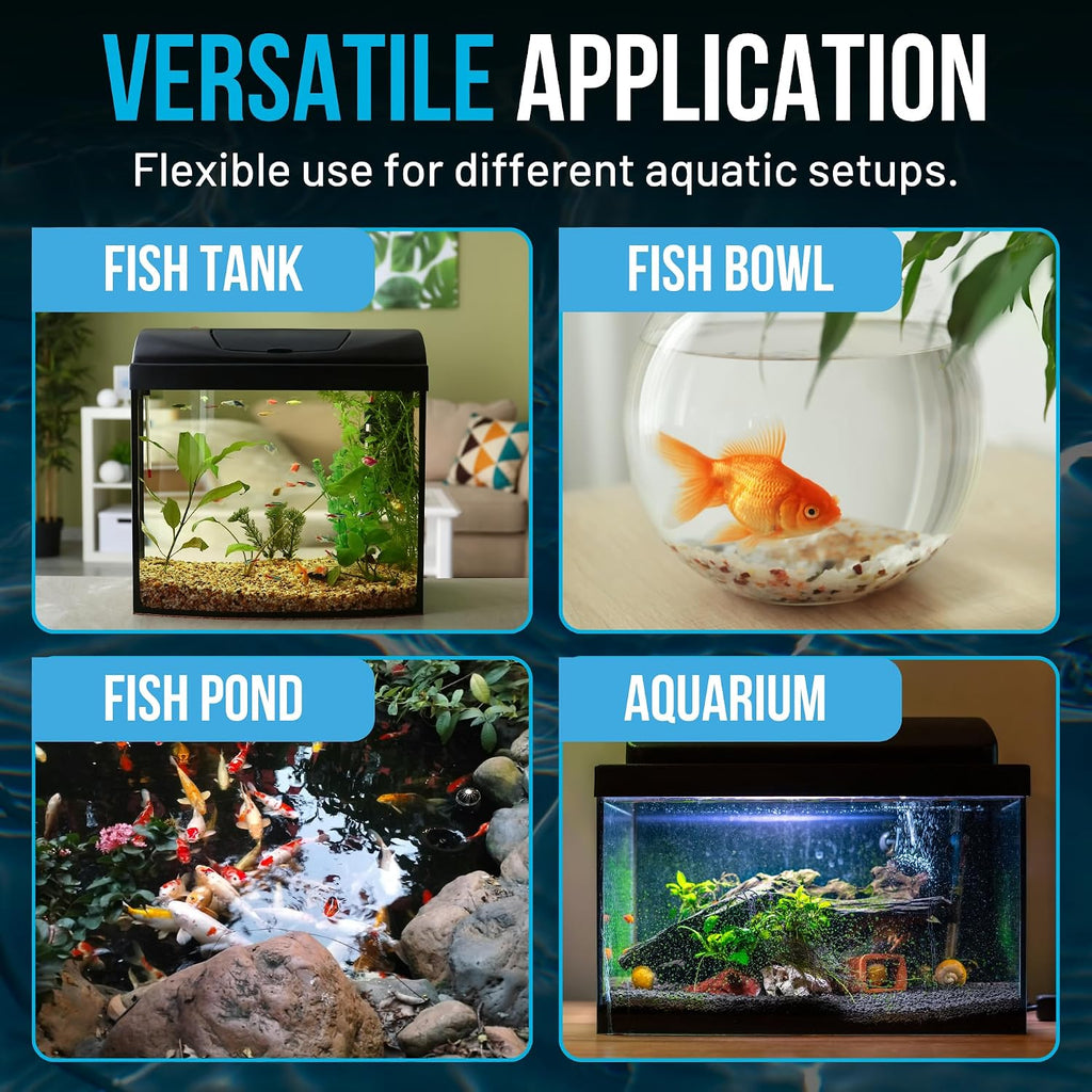 9-In-1 Aquarium Test Strips – 100 Strips for Freshwater & Saltwater | Tests pH, Nitrate, Nitrite, Hardness, Chlorine