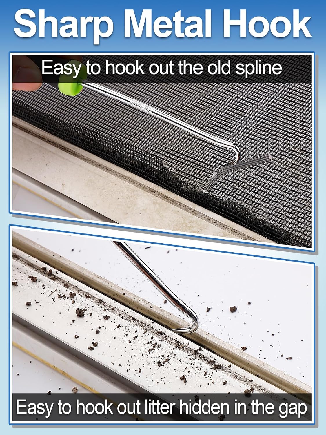 3 in 1 Screen Repair Kit, Window Screen Replacement Tools