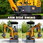 Upgraded 1.5T Mini Excavator with 13.5HP B&S Engine for Landscaping