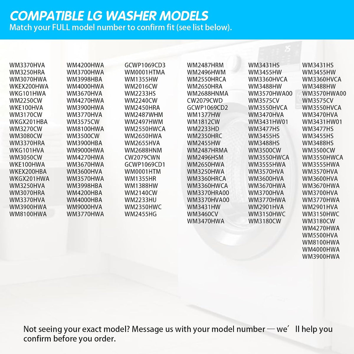 WM3500CW WM3570HVA WM3670HWA WM3700HWA WM3570HWA Washer Shock Absorbers