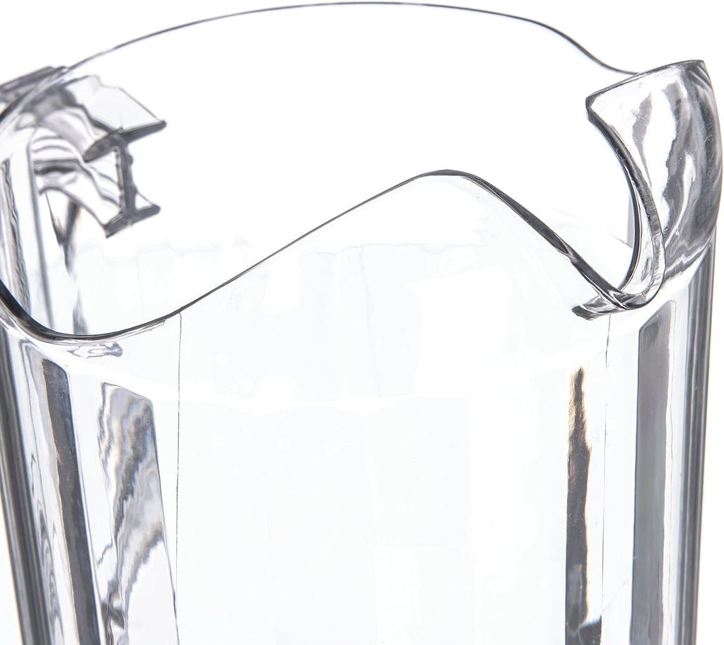 Carlisle Versapour Pitcher with Window, 60 oz Clear SAN Plastic