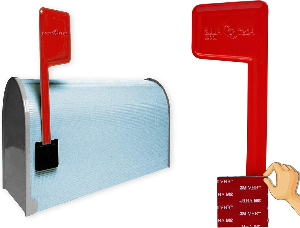 Universal Peel and Stick Replacement Mailbox Flag Replacement (No Tools Required, Fits Any Mail Box)