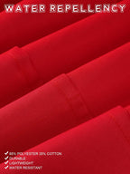 5 Pack Red Waist Aprons for Adults 3 Pockets Half Bistro Apron