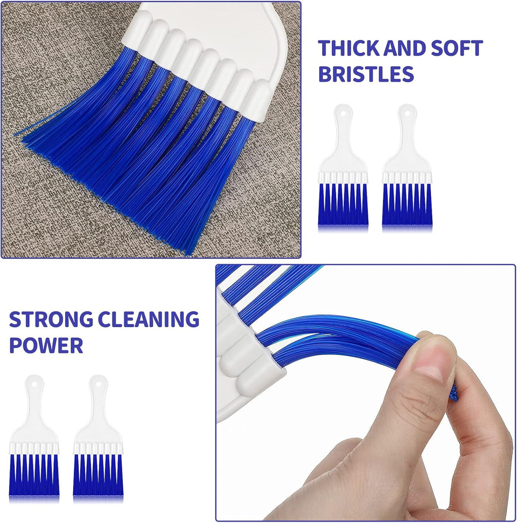 4 Packs Air Conditioner Condenser Cleaning Brush Refrigerator Coil Brush HVAC Coil Cleaner Brush Small Plastic Whisk