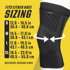 Premium Compression Knee Sleeve with Stabilizers, Removable Stabilizers, Advanced Customizable Compression Sleeve