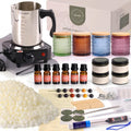 Soy Candle Making Kit with Wax Melter for Adults- Natural Soy Wax with Candle Making Supplies, 4 Jars& 4 Tins, Wax