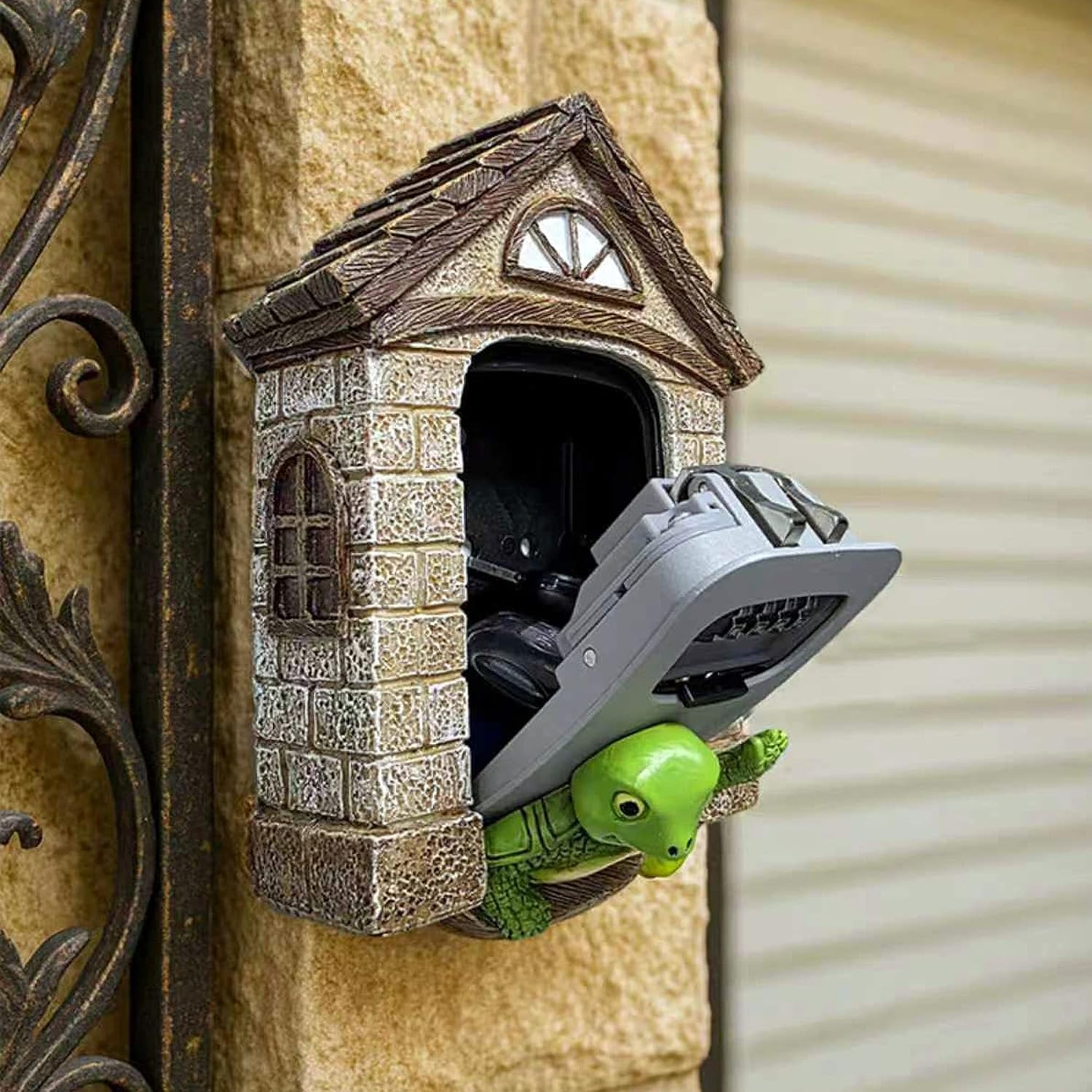 Key Lock Box Outside Hide A Key Outdoor Key Holder Wall Mount Large Lockbox with Code House Portable Spare