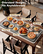 Warming Mat For Food Extra Large 36"x16" 580W Food Warming Mat Buffet Servers and Warmers,Chafing Dishes for Buffet 6