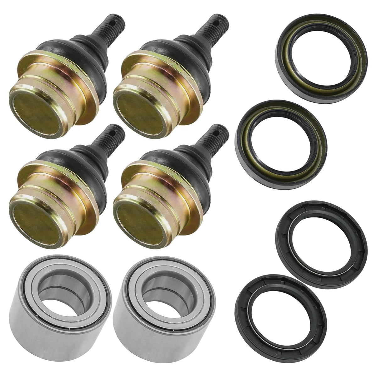 Caltric Front Knuckle Ball Joint Bearing Compatible With Suzuki Kingquad 450 LT-A450X LTA450Xz 2007-2010 / Kingquad 500 LT-A500X 2008-2018