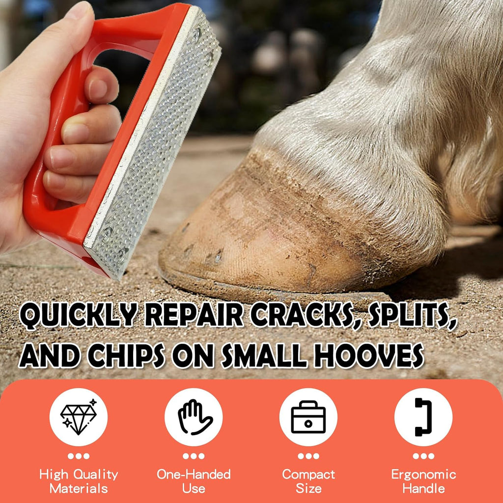 Mini Hoof Rasp for Horses Portable – Carbon Steel Farrier File Trimming Tool