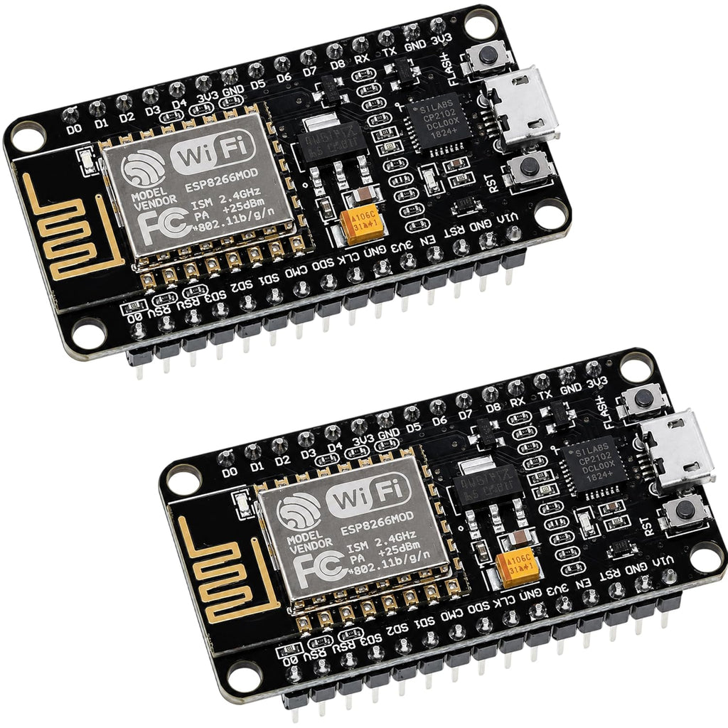 ESP8266 ESP-12F NodeMCU Development Board Module, 2 Pack