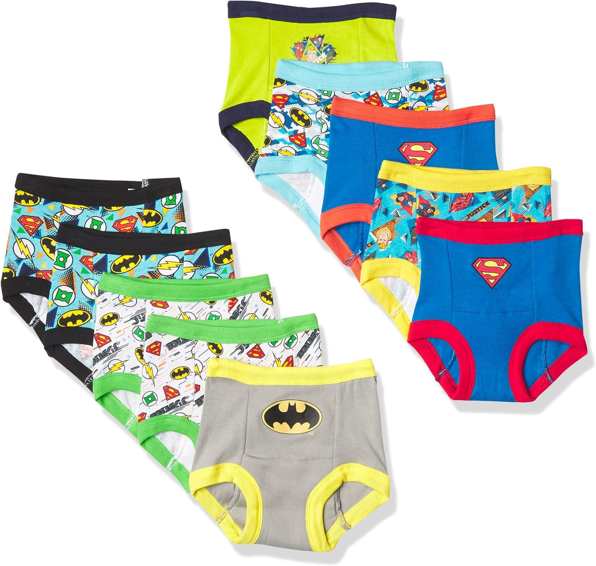 Unisex Baby Toddler Potty Training Pants With Superman, Batman & Wonder Woman With Success Chart & Stickers