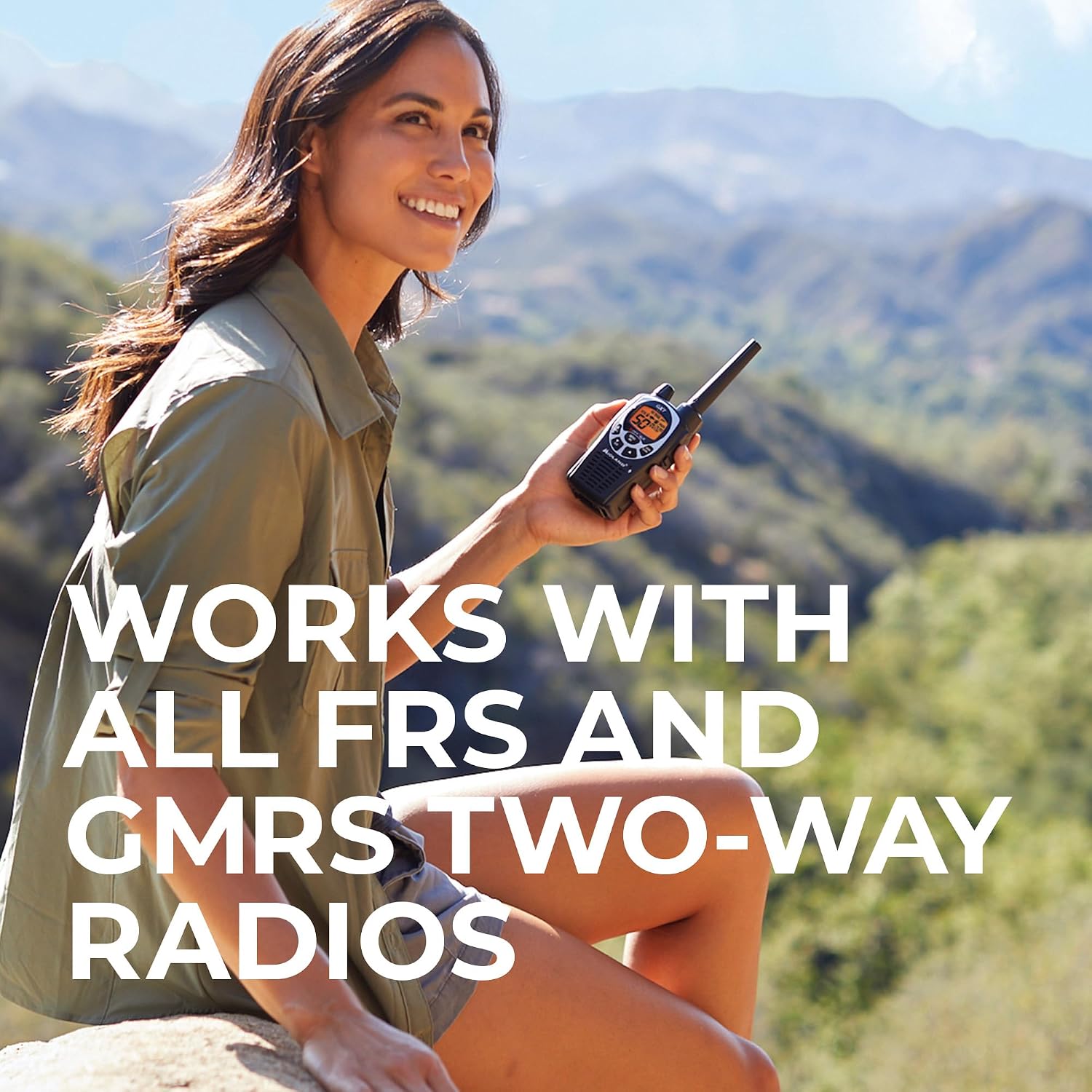 GXT1000X3VP4 GMRS Two-Way Radio (50-Channel, Long Range, 142 Privacy Codes, SOS, NOAA, Rechargeable Nickle Battery