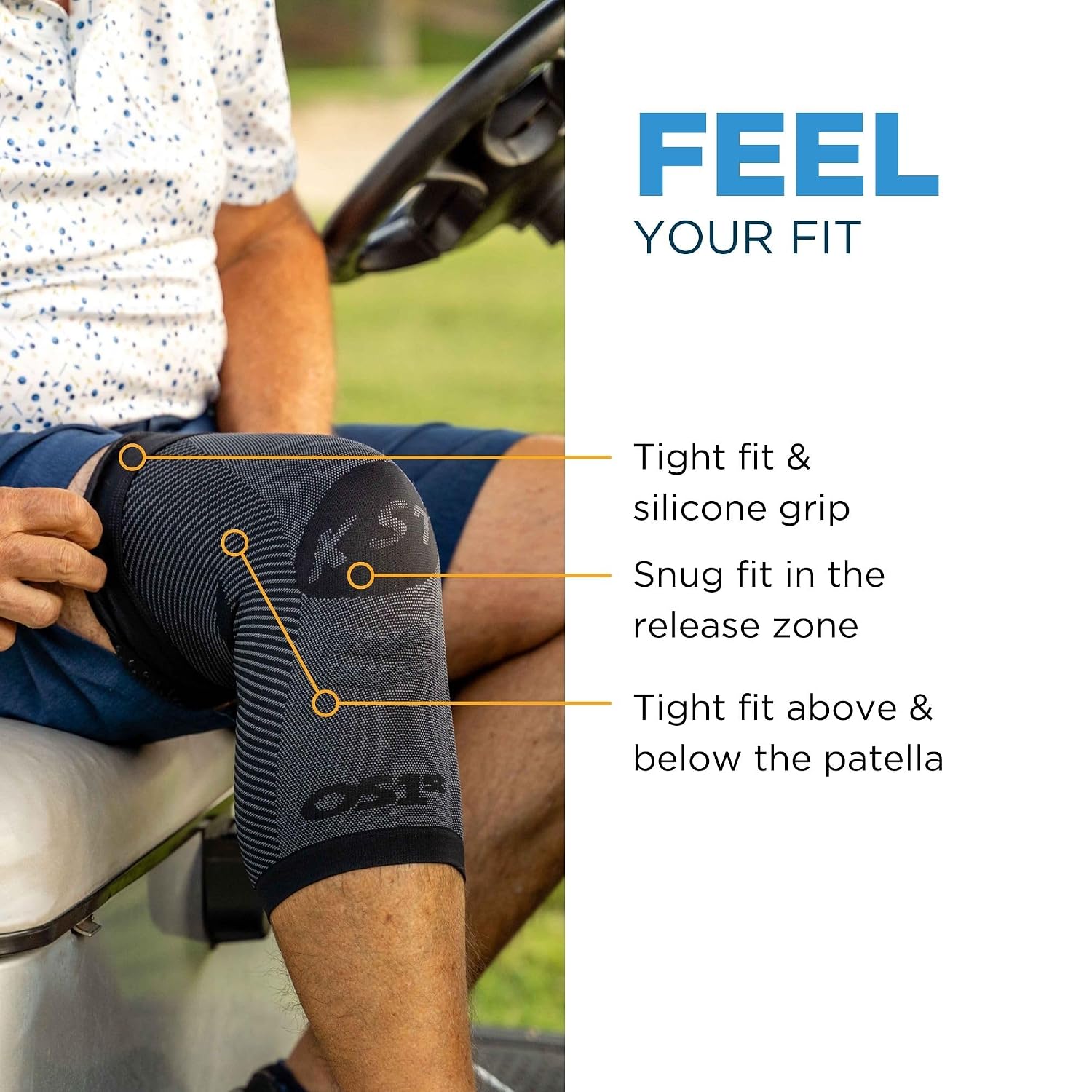 Compression Knee Brace, Knee Sleeve for ACL, MCL, Injury Recovery, Meniscus Tear, Pain, Aching Knees, Patellar