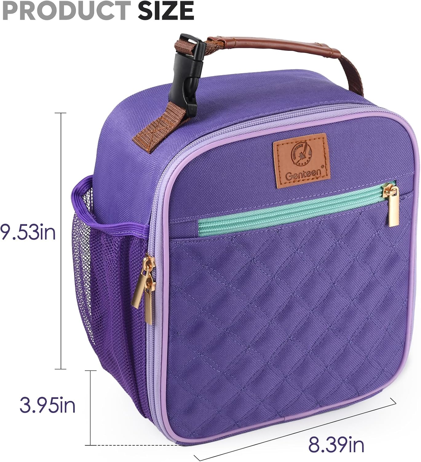 Kids Lunch Box Lunch bag for Girls, Boys, Teens Insulated Soft Mini Cooler with Bottle Holder, Lightweight Reusable