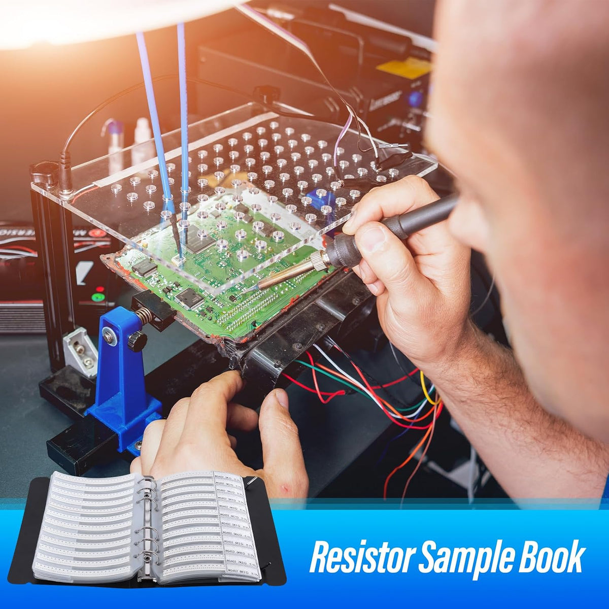 0805 Resistors Kit, 1% SMD Resistor Assorted Folder