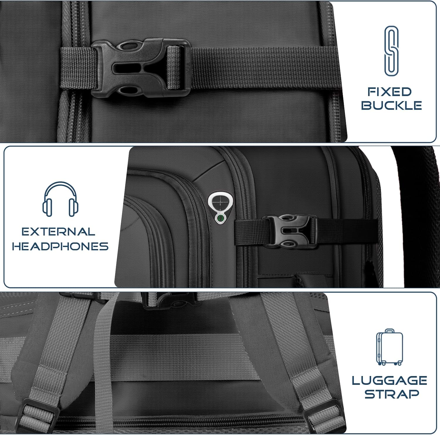 Travel Backpack, Expandable Carry on Backpack for Men, TSA 17.3 inch Laptop Bag Flight Approved, Lightweight Business