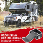 Greaseable Weld-On Trailer Hinges 8Pcs Strap Style Short Leaf Gate Hinges
