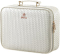 Makeup Bag with LED Lighted Mirror 12.2 IN Travel Makeup Bag Adjustable Brightness in 3 Colors Cosmetic Organizer