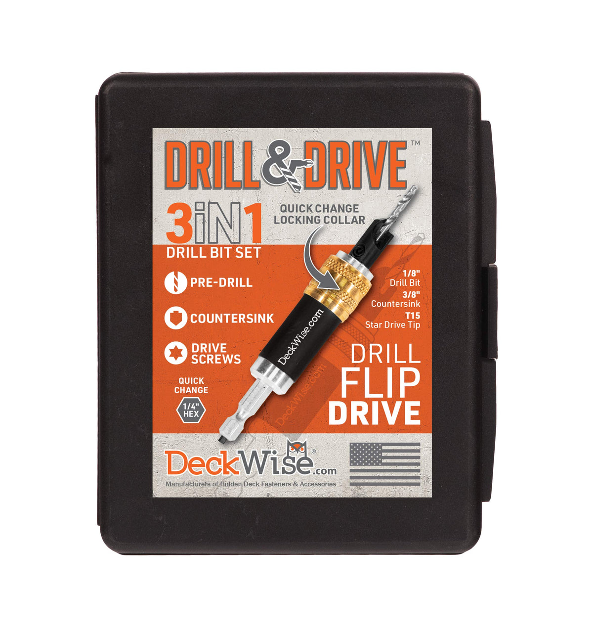 DeckWise Drill & Drive Tool for Pre-Drilling, Countersinking & Driving