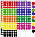 1/2 Inch Colored Dot Stickers, 4800 PCS Round Sticker Labels, Writable Small Circle Stickers with Strong Adhesion &