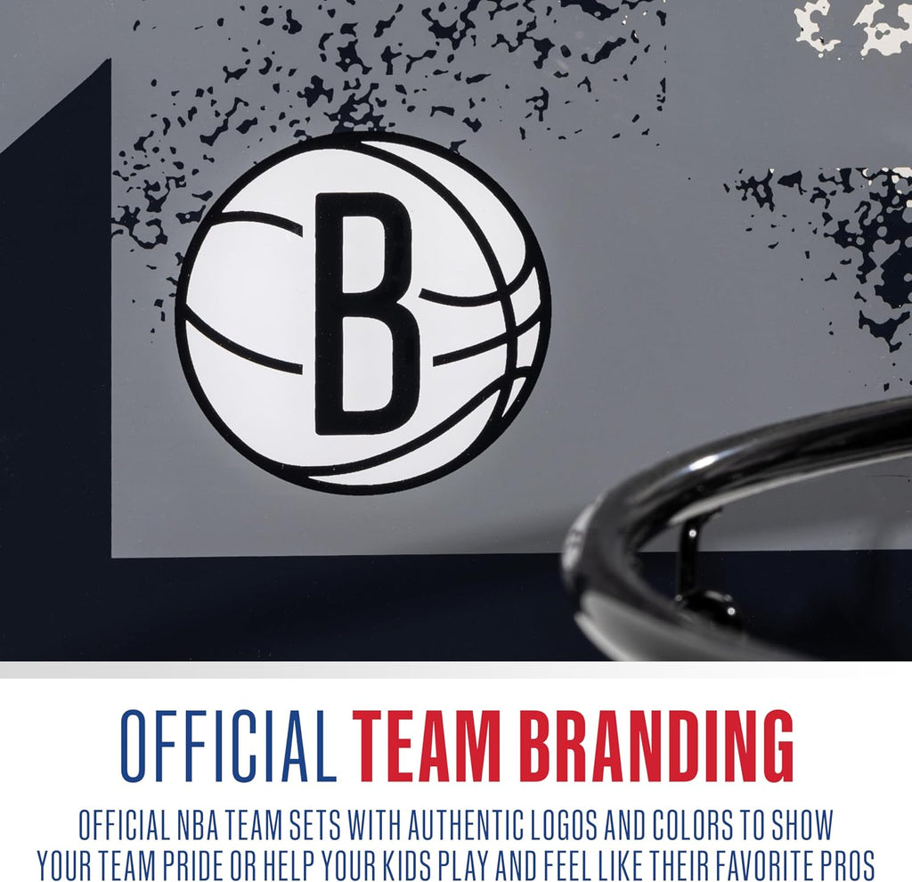 NBA Team Over the Door Basketball Hoops - Kids Indoor Mini Basketball Hoop + Ball Set - NBA Fan Mini Hoops