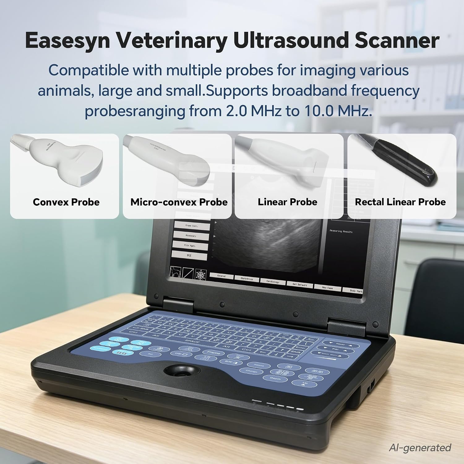Portable Veterinary Ultrasound Scanner Micro Convex Probe