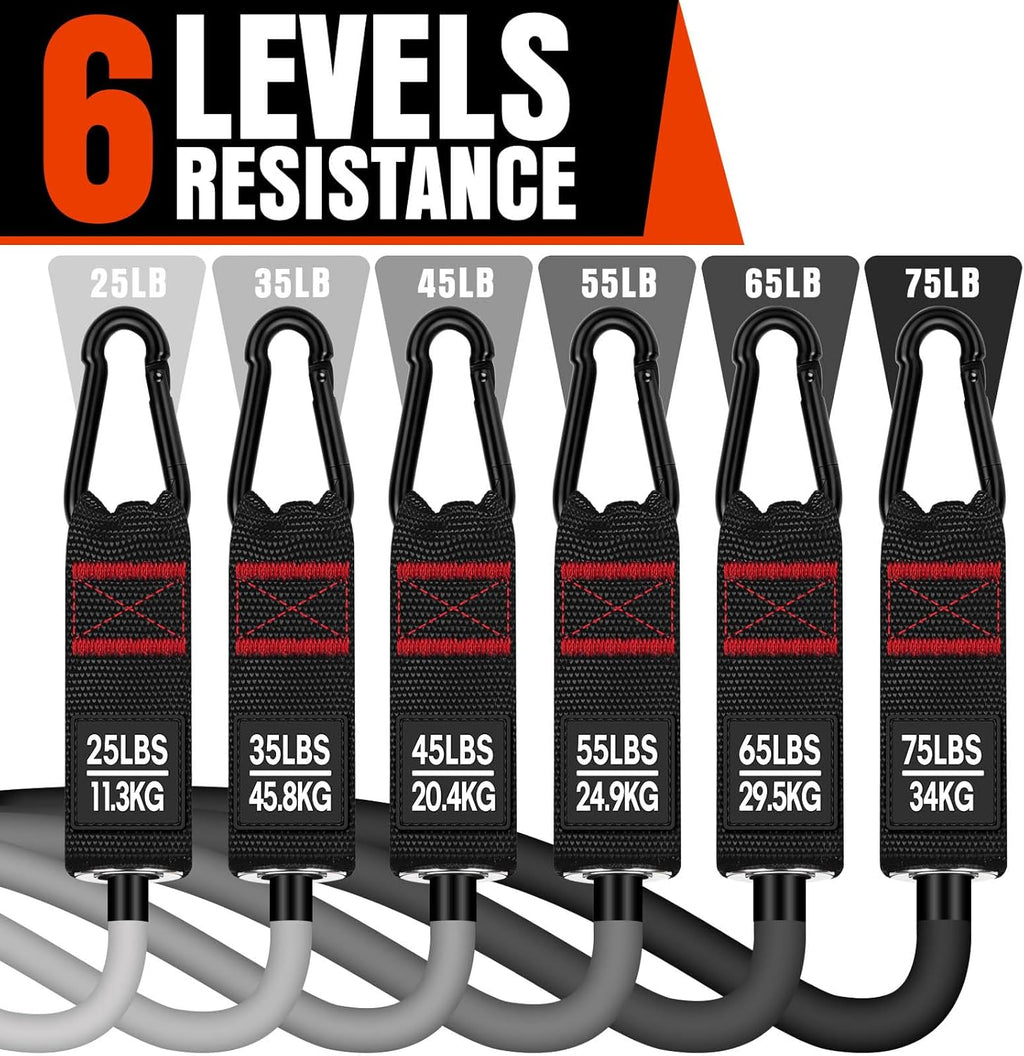 Heavy Resistance Bands for Working Out, 300LBS Exercise Bands with Handles | Workout Bands for Men, Weight Fitness