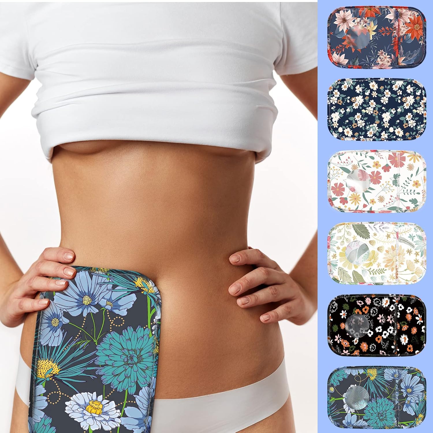 6 Pcs Ostomy Bag Covers for Women Men, Waterproof Shower Cover