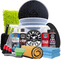 Car Detailing Kit, Car Cleaning Kit with Total Interior Cleaner & Protectant, Sprayable Wheel Cleaner, Car Wash Soap