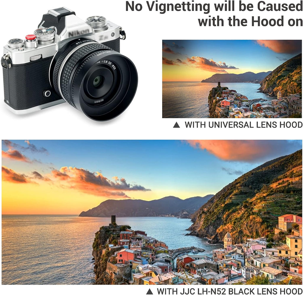 Metal Screw-in Lens Hood Shade for Nikon NIKKOR Z 40mm f/2 Lens and NIKKOR Z 28mm f/2.8 Lens on Nikon Z30 Z50 Z fc Z6