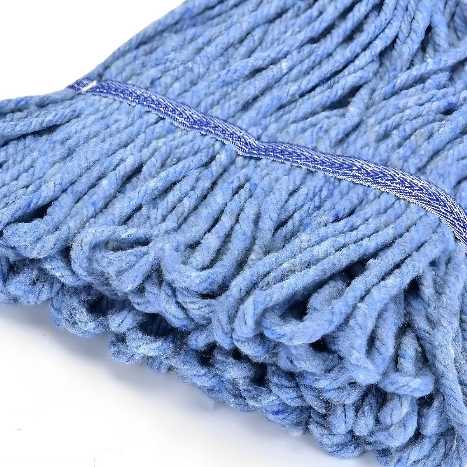 Matthew Cleaning Heavy Duty Mop Head Commercial Grade Replacement for General and Floor Cleaning, Wet Industrial Blue