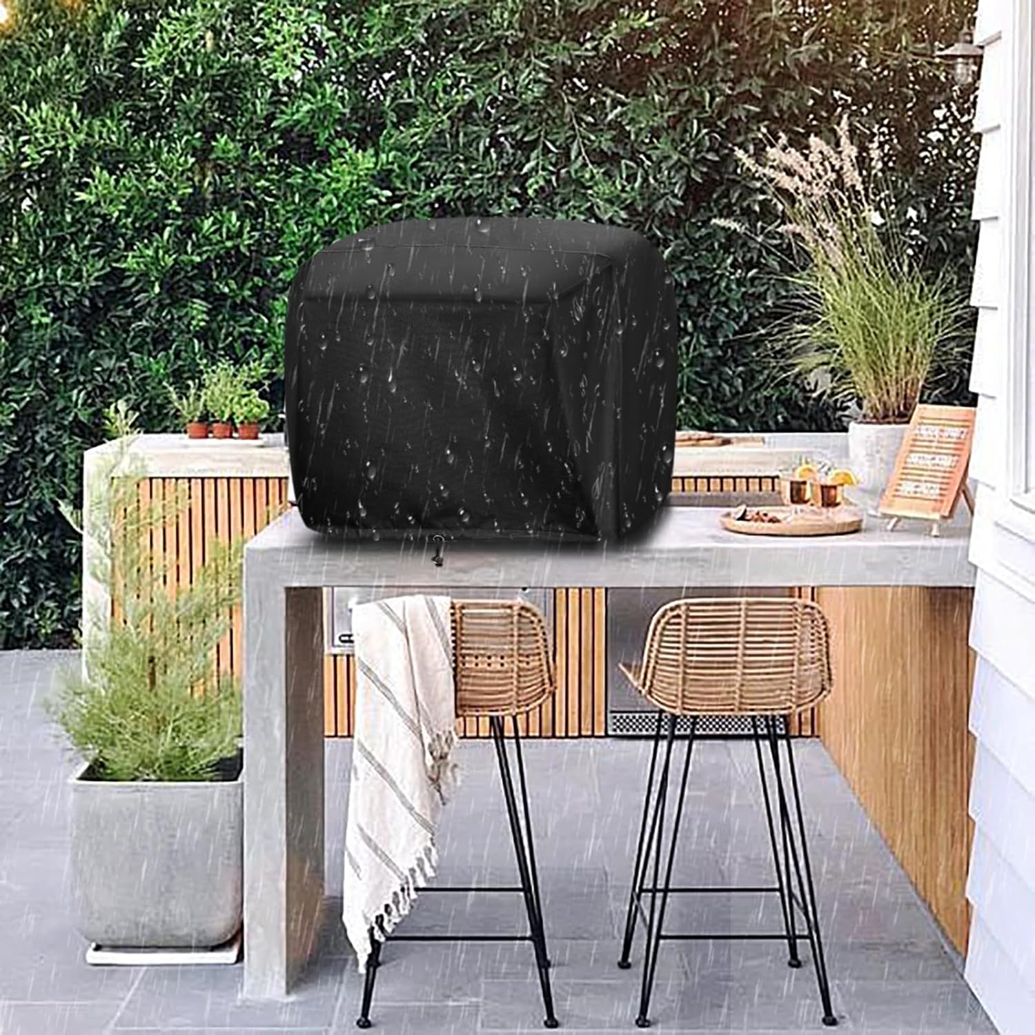 Woodfire Outdoor Pizza Oven Cover for Ninja Woodfire Outdoor Pizza Oven OO101 Series，Adjustable Drawstrings and
