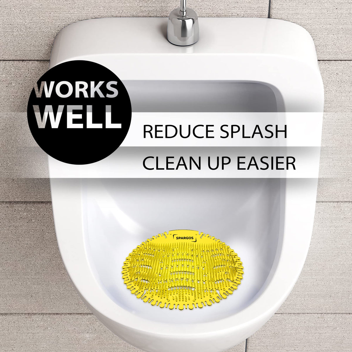 Urinal Screen Deodorizer, 50 Pack Cakes and Pads